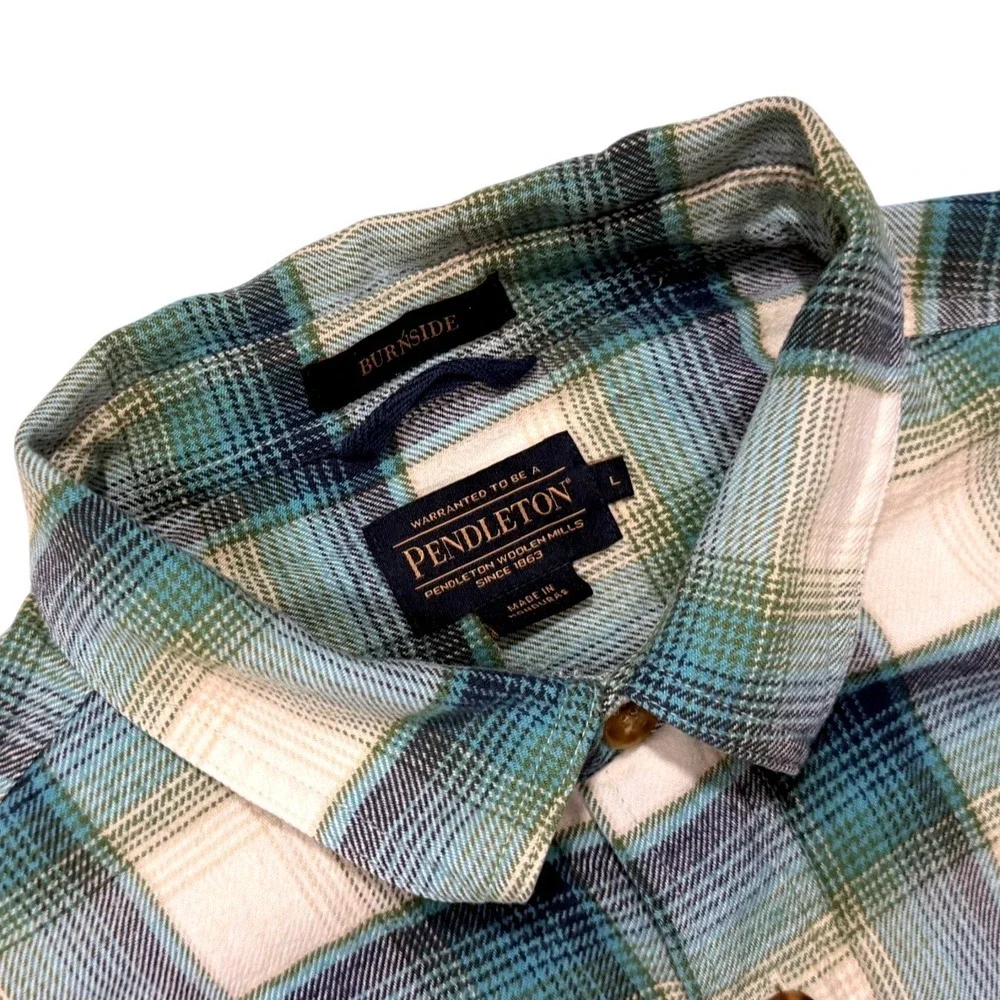 Pendleton Men's Burnside Double-Brushed Flannel Shirt - Large‎